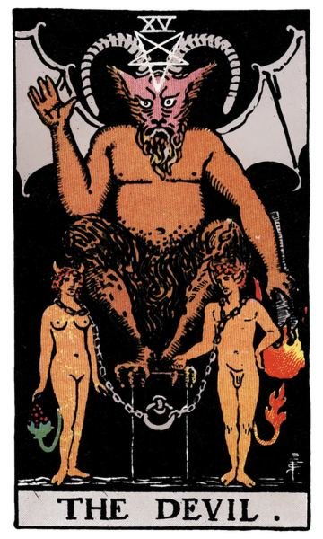 O Diabo, XV, gravura de 1909